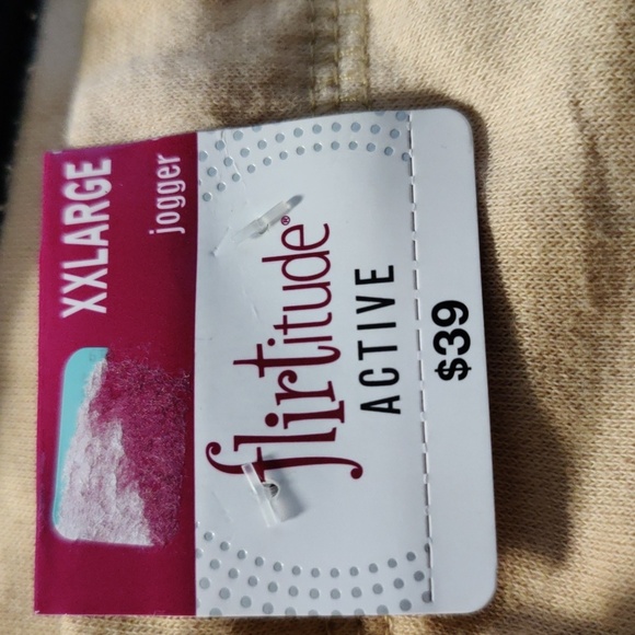 NWT Tan Tie-Dye Plus Size Sweatpants joggers - Picture 6 of 8